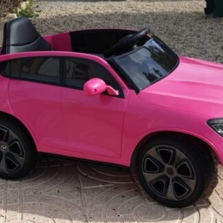 VENTA MERCEDES-GLC COUPE ROSA-PINK 12V, ASIENTO POLIPIEL, 4 MOTORES, 1-5 años -  INDA220-LEG6951251